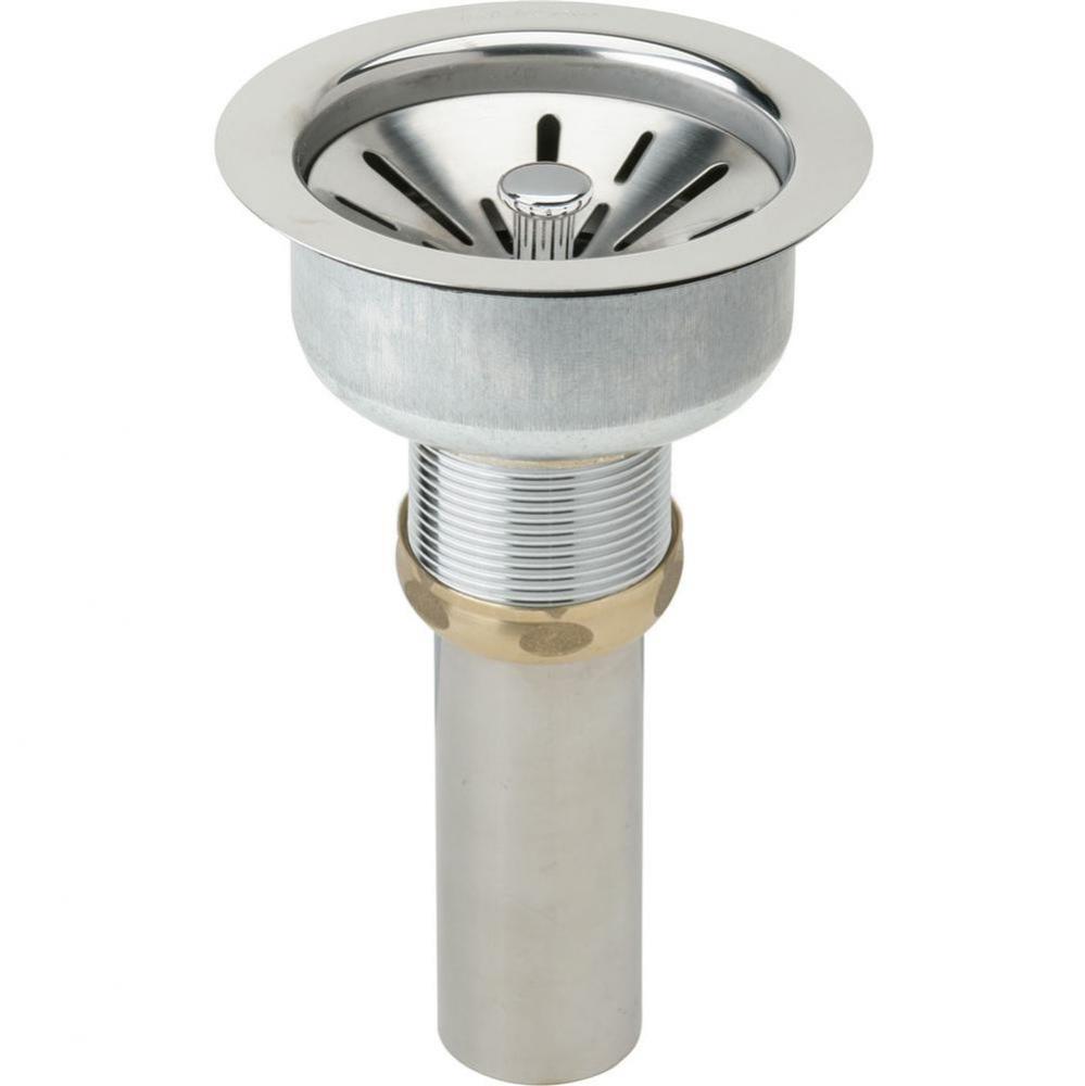 3-1/2'' Drain Fitting Type 316 Stainless Steel Body
