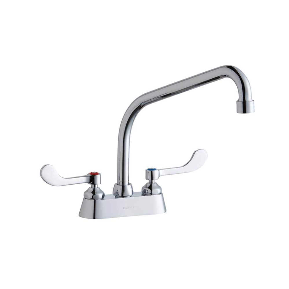4'' Centerset with Exposed Deck Faucet with 10'' High Arc Spout 6''