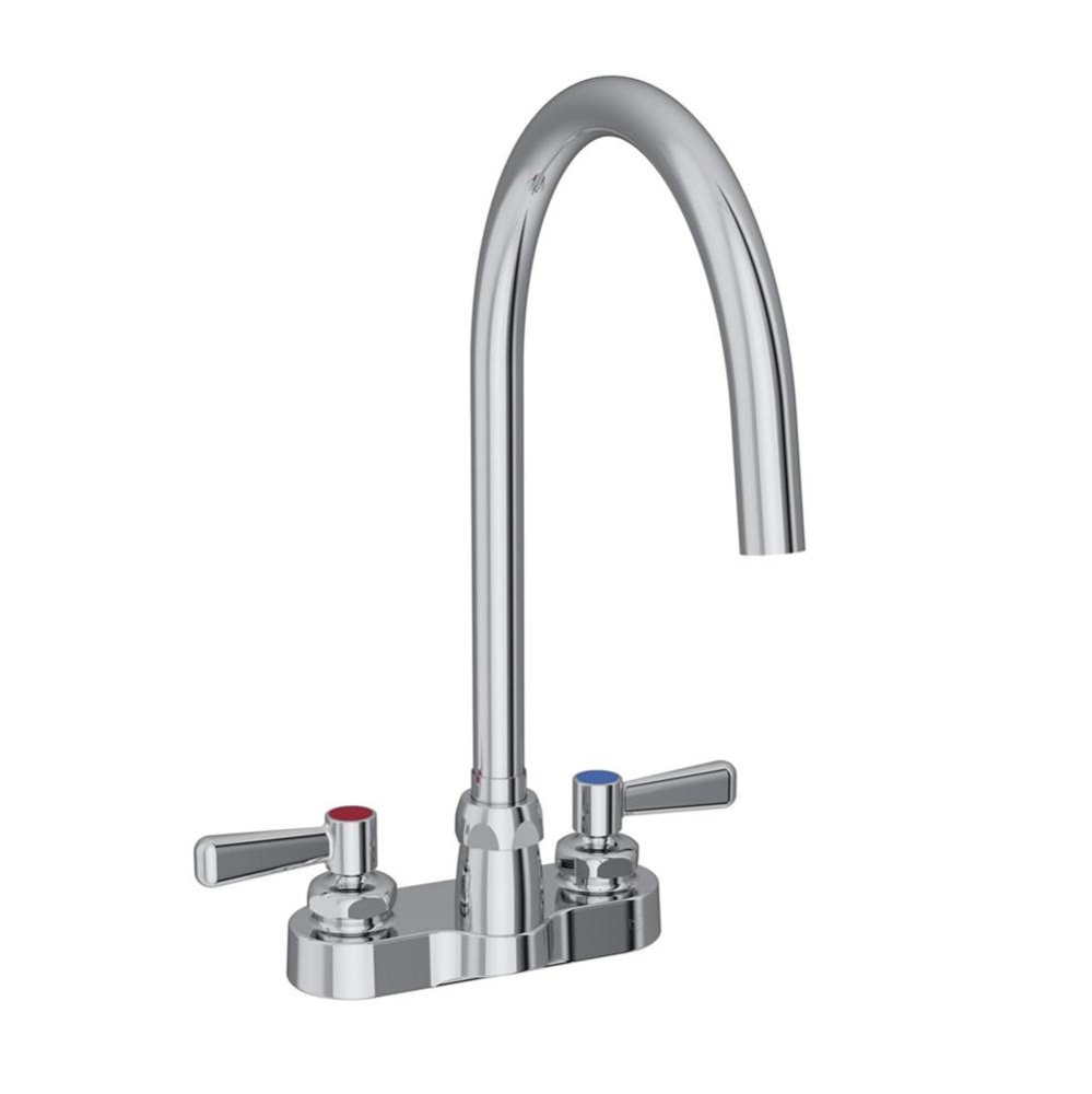 4'' Centerset with Exposed Deck Laminar Flow Faucet with 8'' Gooseneck Spout 2