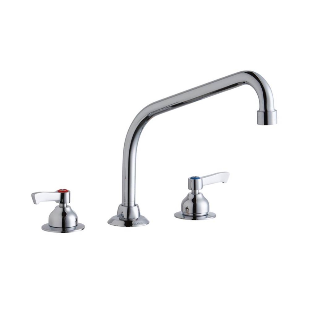 8'' Centerset with Concealed Deck Faucet with 10'' High Arc Spout 2'&apos