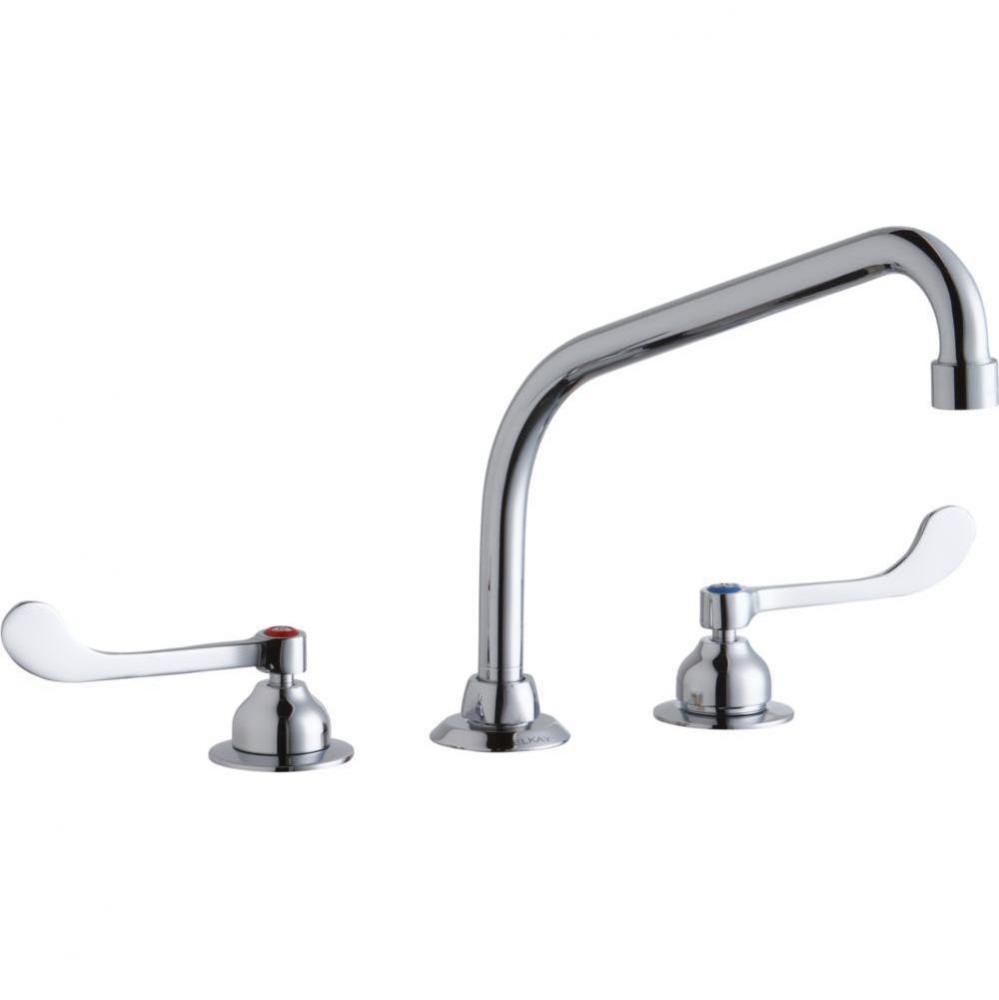 8'' Centerset with Concealed Deck Faucet with 10'' High Arc Spout 6'&apos