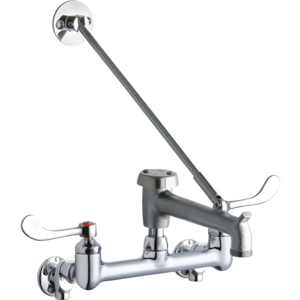 WALL MNT 8IN, BUCKET HK 7IN SPT ROUGH, 1PC WRIST BLD HNDL, 4