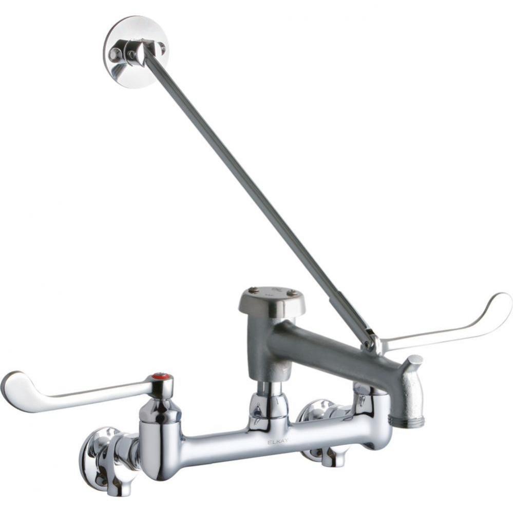 WALL MNT 8IN, BUCKET HK 7IN SPT ROUGH, 1PC WRIST BLD HNDL, 6