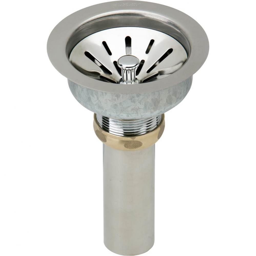 Fireclay Deluxe Drain 3-1/2'' Type 304 Stainless Steel Body