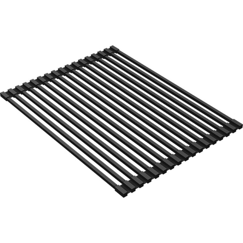 CROSSTOWN STAINLESS BLACK SILICONE COATED DRYING RACK 12'' X 17''