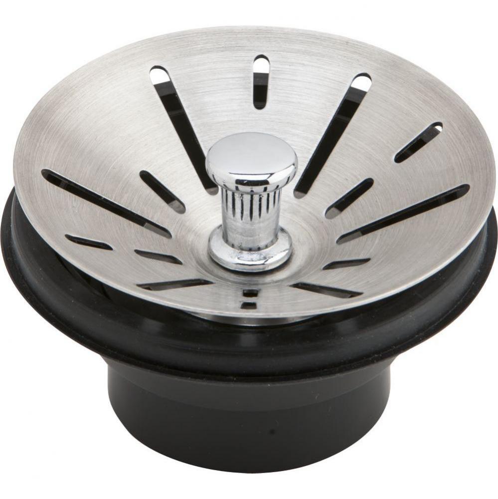 3-1/2'' Garbage Disposal Stopper / Strainer for use with Perfect Drain-Satin Finish
