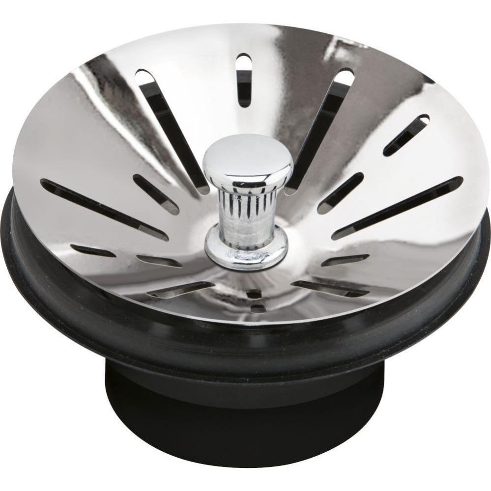 3-1/2'' Garbage Disposal Stopper / Strainer for use with Perfect Drain-Chrome Polished S