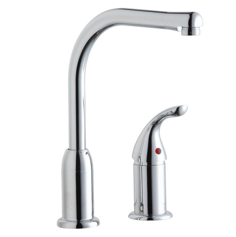 Everyday Kitchen Faucet with Remote Lever Handle Restricted Spout Chrome Kit with Bubbler and Vand
