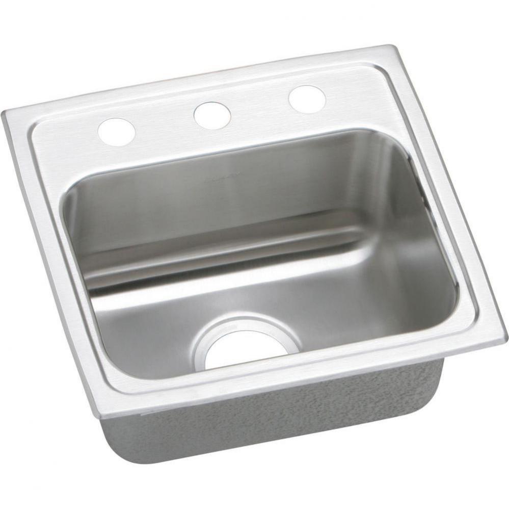 Lustertone Classic Stainless Steel 17'' x 16'' x 7-5/8'', OS4-Hole S