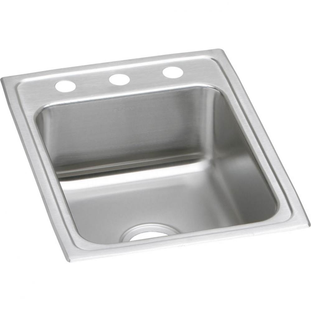 18 Gauge Stainless Steel 17'' x 22'' x 7.625'' Single Bowl Drop-in K
