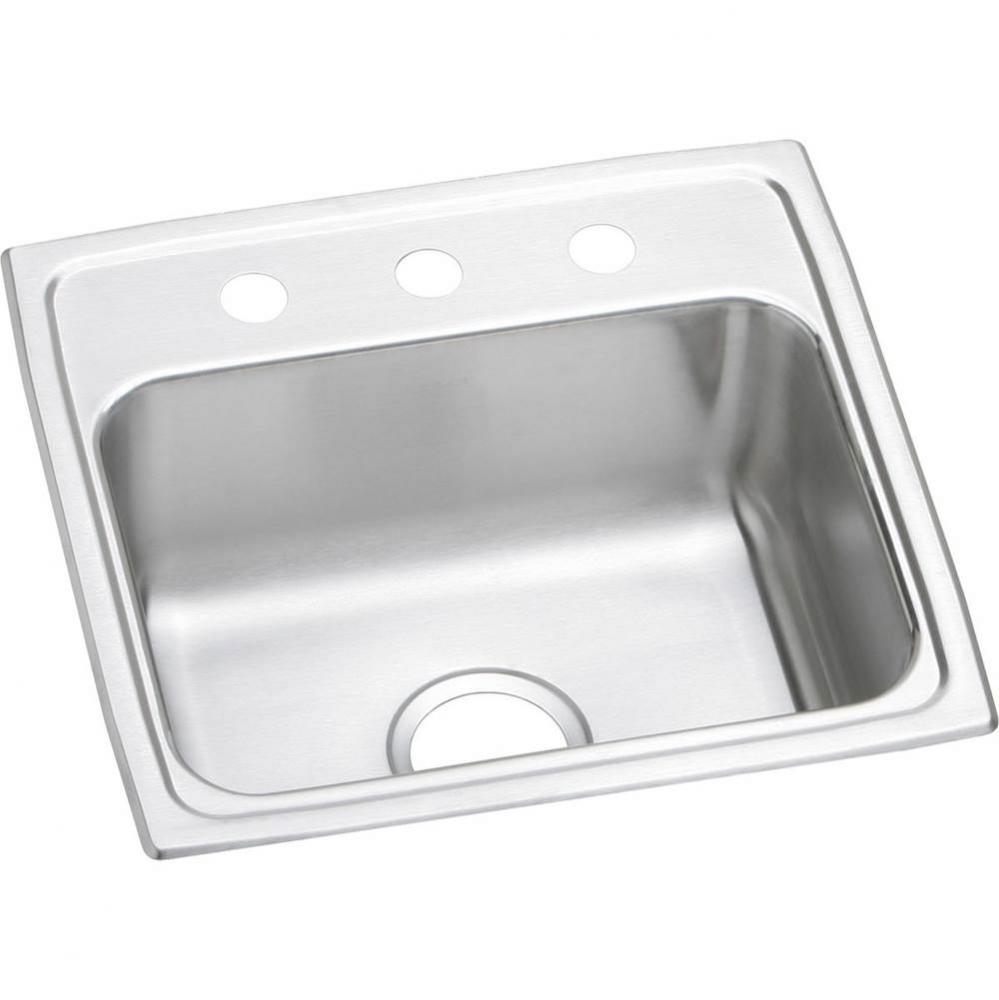 18 Gauge Stainless Steel 19.5'' x 19'' x 7.5'' Single Bowl Drop-in K