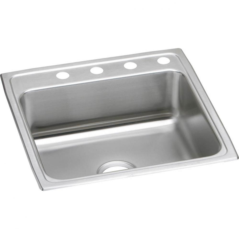 18 Gauge Stainless Steel 22'' x 22'' x 7.625'' Single Bowl Drop-in K