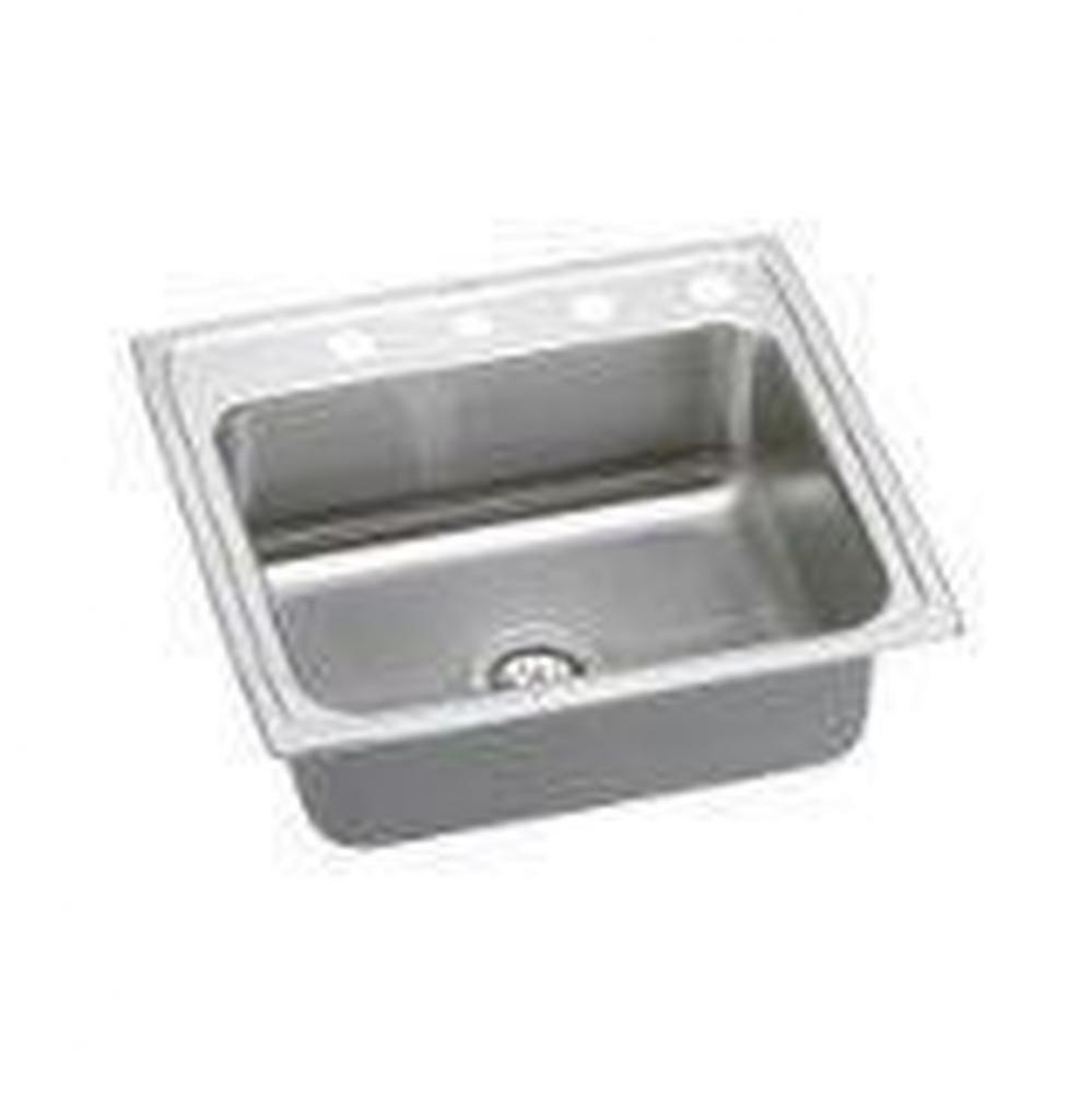 18 Gauge Stainless Steel 25'' x 22'' x 8.125'' Single Bowl Drop-in K