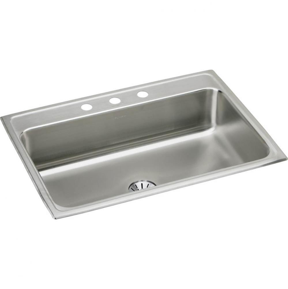 Lustertone Classic Stainless Steel 31'' x 22'' x 7-5/8'', Single Bow
