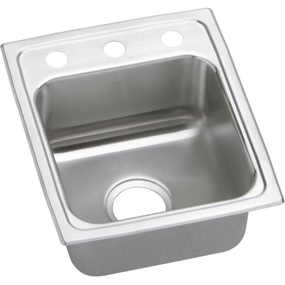 18 Gauge Stainless Steel 13'' x 16'' x 6.5'' Single Bowl Drop-in Kit