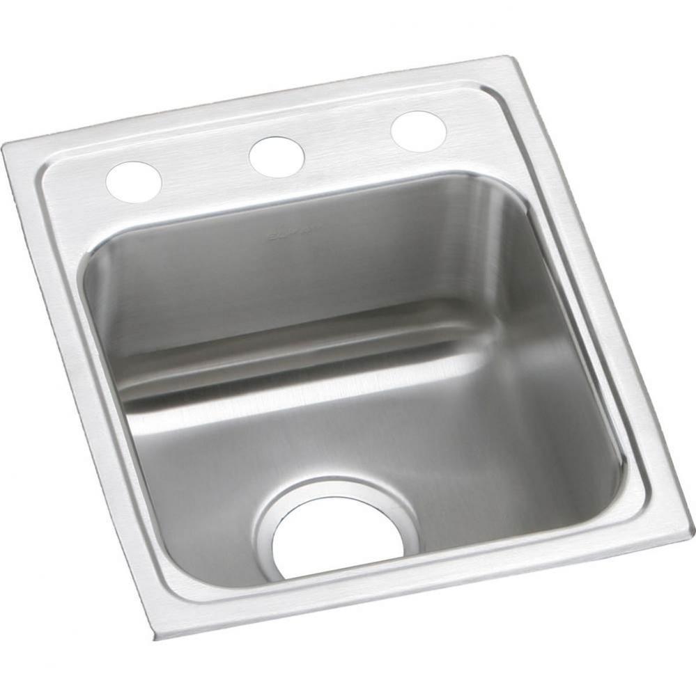 Lustertone Classic Stainless Steel 13'' x 16'' x 4'', Single Bowl Dr