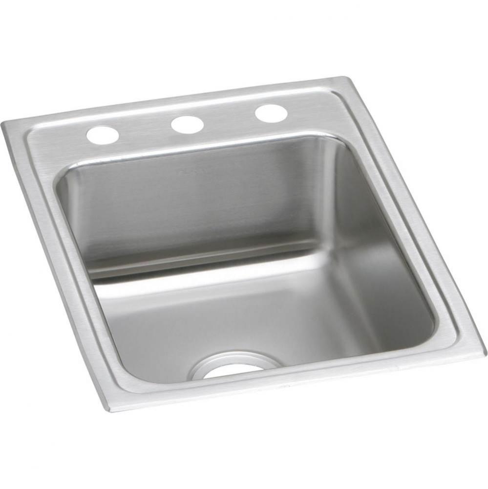 Lustertone Classic Stainless Steel 17'' x 22'' x 6'', Single Bowl Dr