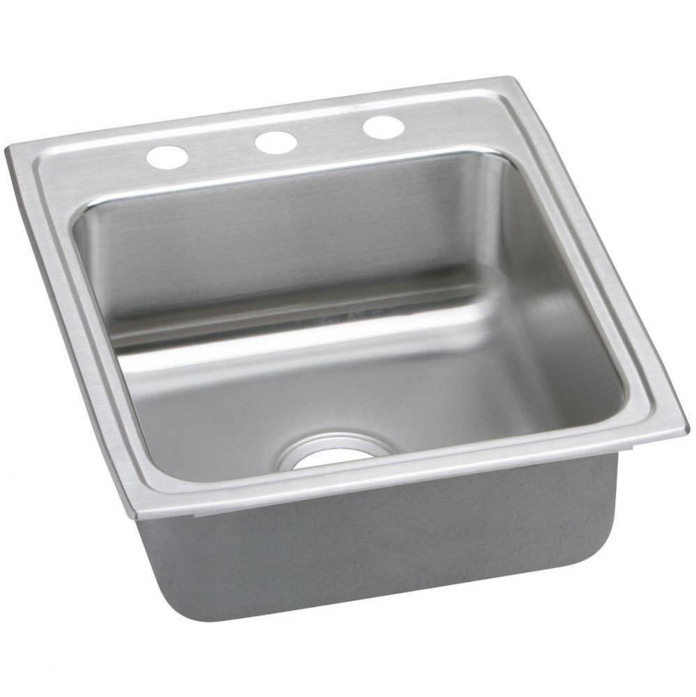 18 Gauge Stainless Steel 19.5'' x 22'' x 5'' Single Bowl Drop-in Kit
