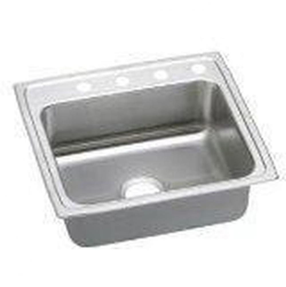18 Gauge Stainless Steel 22'' x 19.5'' x 5'' Single Bowl Drop-in Kit
