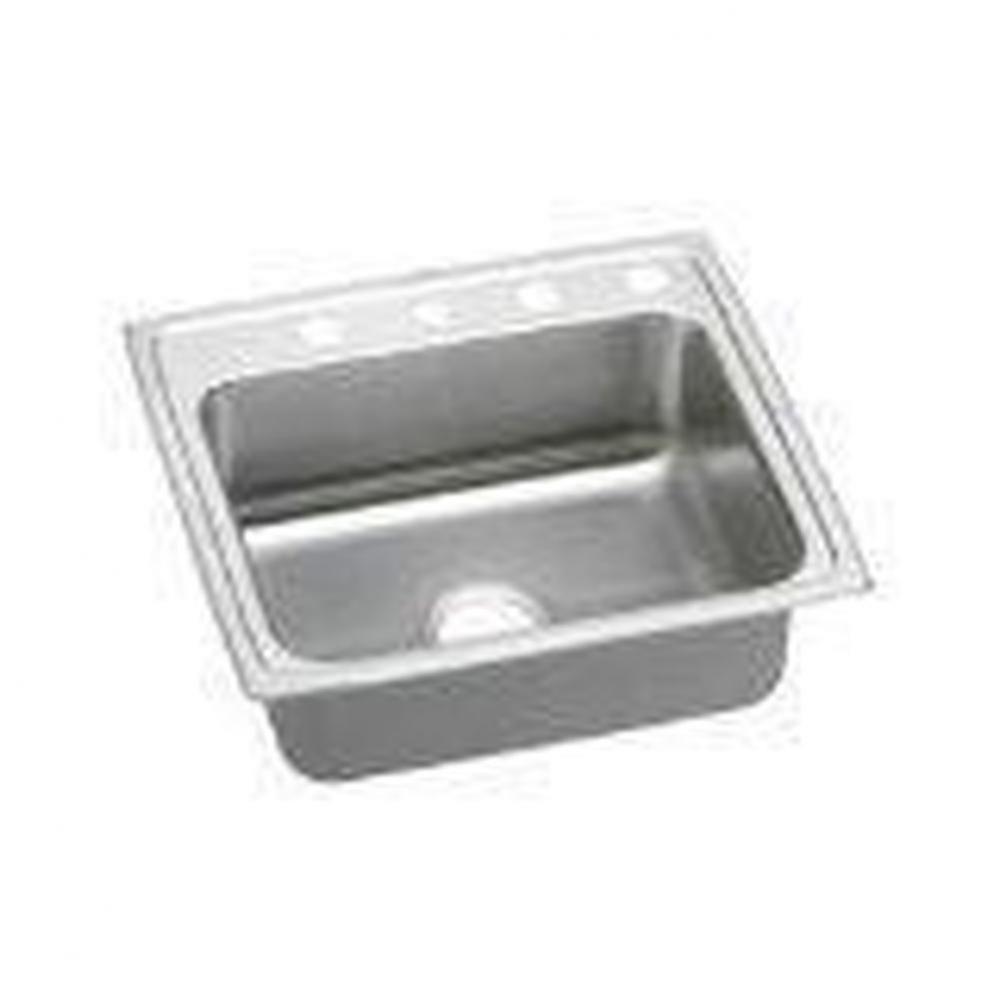 18 Gauge Stainless Steel 22'' x 19.5'' x 6'' Single Bowl Drop-in Kit