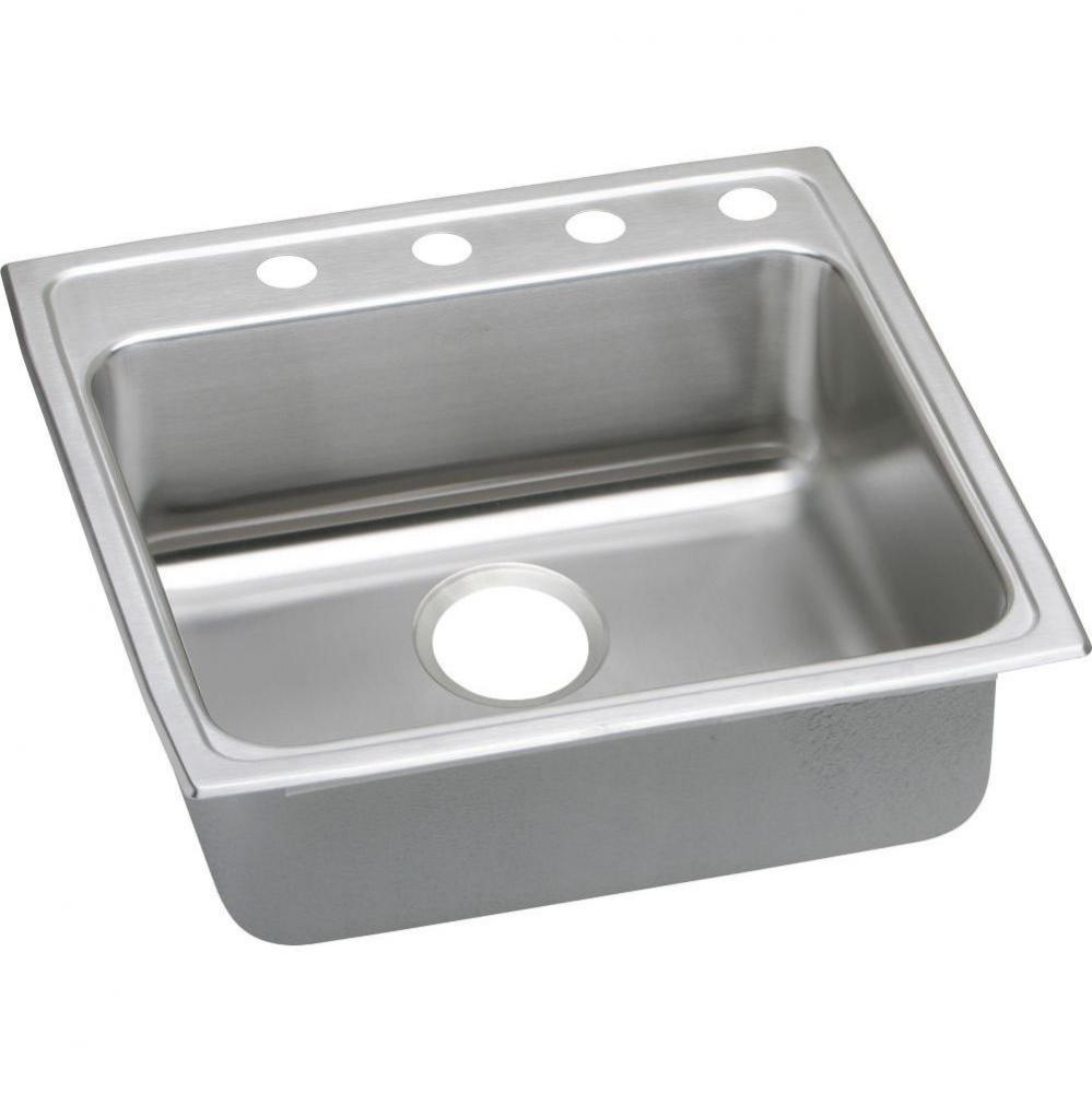 18 Gauge Stainless Steel 22'' x 22'' x 6'' Single Bowl Drop-in Kitch