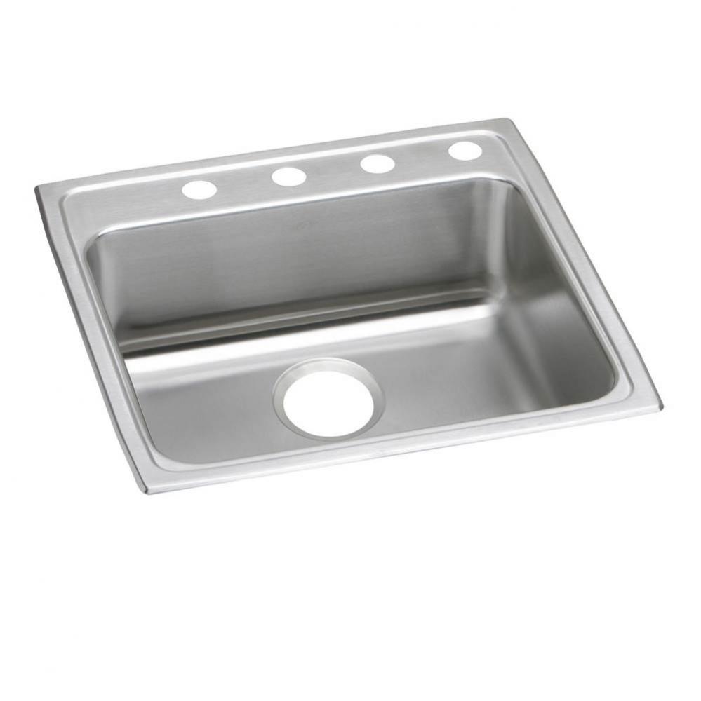 Lustertone Classic Stainless Steel 22'' x 22'' x 4'', Single Bowl Dr