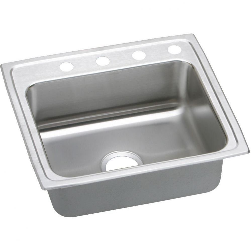 18 Gauge Stainless Steel 25'' x 21.25'' x 5.5'' Single Bowl Drop-in