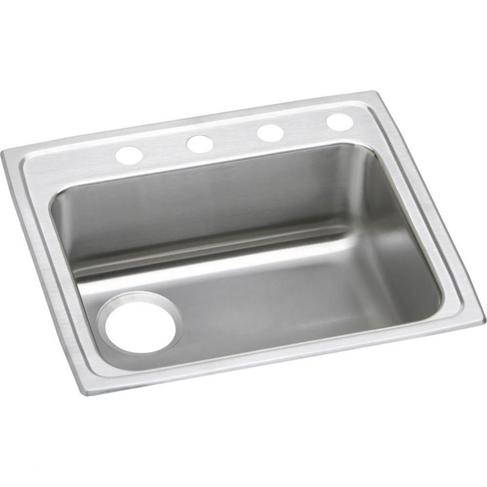 18 Gauge Stainless Steel 25'' x 21.25'' x 5.5'' Single Bowl Drop-in