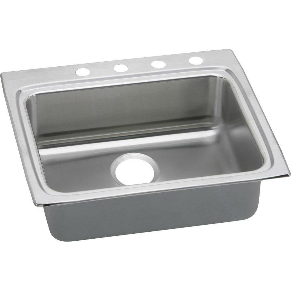Lustertone Classic Stainless Steel 25'' x 22'' x 4-1/2'', Single Bow