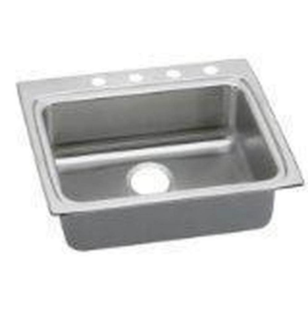 18 Gauge Stainless Steel 25'' x 22'' x 6'' Single Bowl Drop-in Kitch