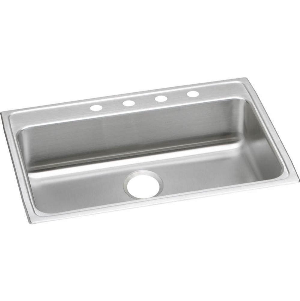 Lustertone Classic Stainless Steel 31'' x 22'' x 4'', 5-Hole Single