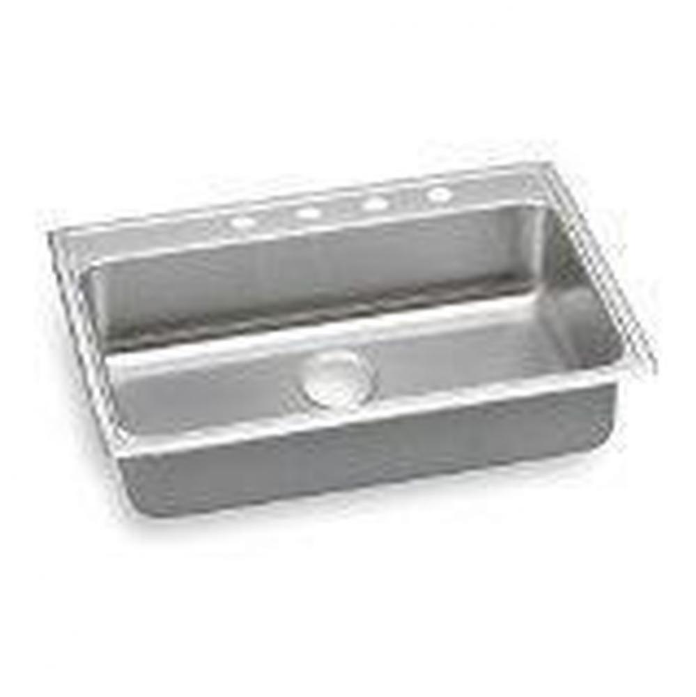 18 Gauge Stainless Steel 31'' x 22'' x 5.5'' Single Bowl Drop-in Kit