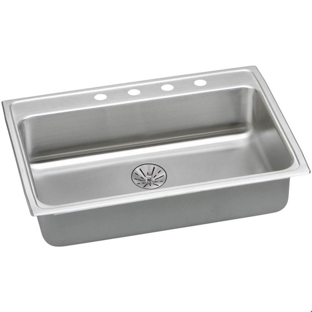 18 Gauge Stainless Steel 31'' x 22'' x 6.5'' Single Bowl Drop-in Kit
