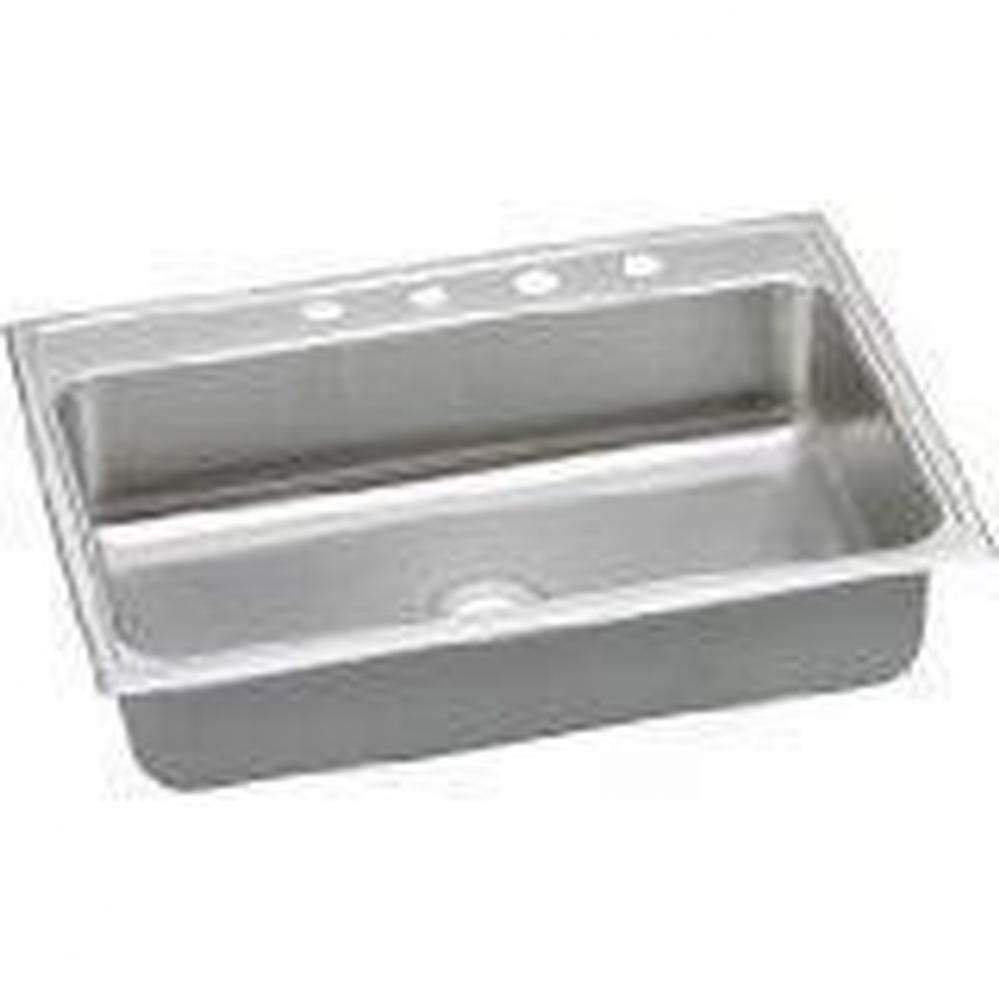 18 Gauge Stainless Steel 31'' x 22'' x 6.5'' Single Bowl Drop-in Kit