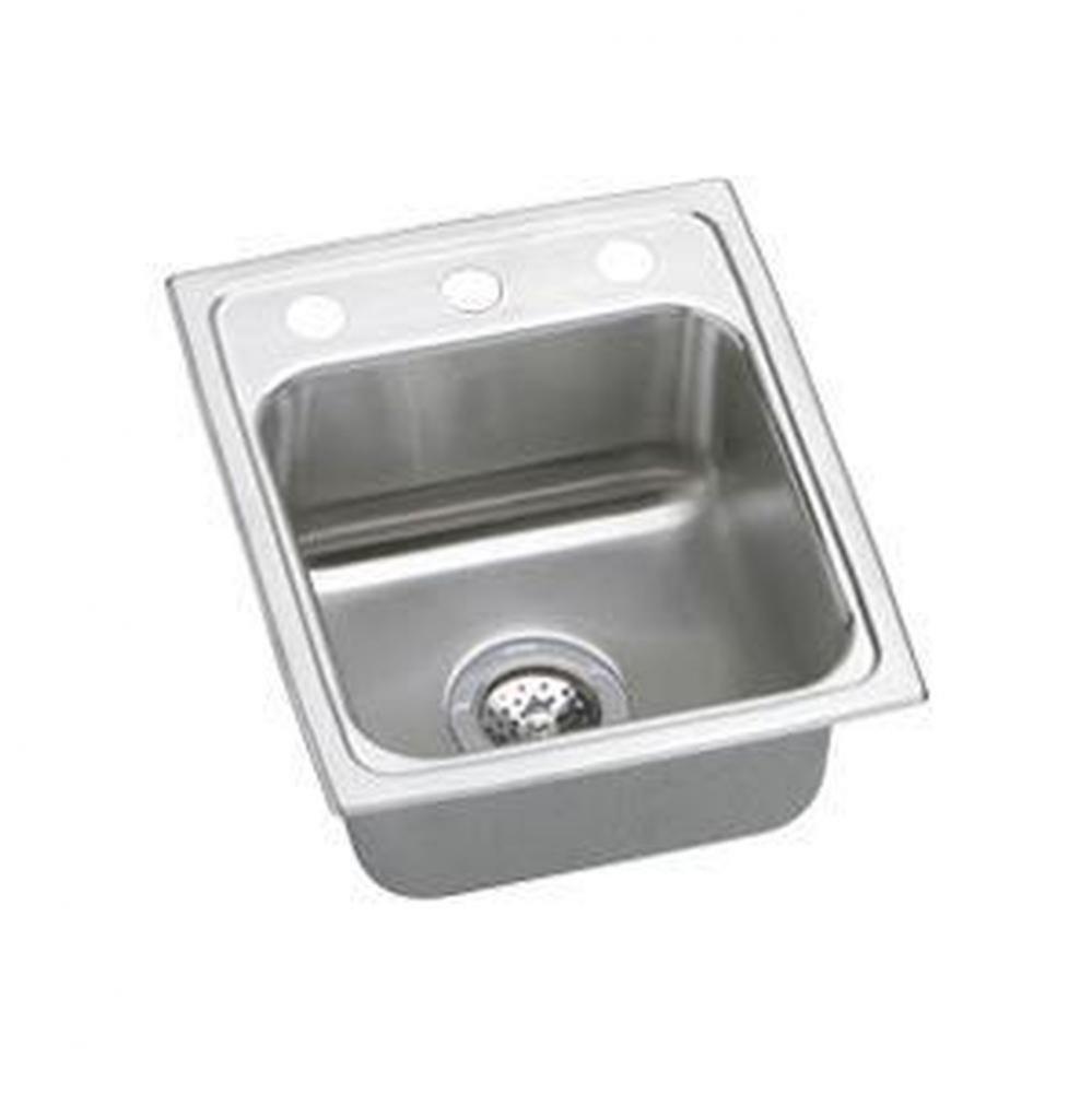 Lustertone Classic Stainless Steel 13'' x 16'' x 7-5/8'', Single Bow