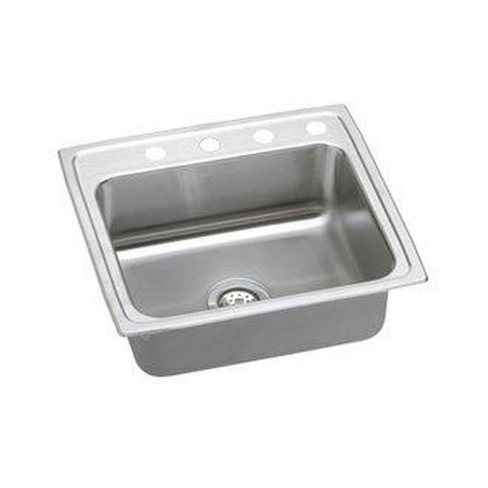 18 Gauge Stainless Steel 25'' x 21.25'' x 7.875'' Single Bowl Top Mo
