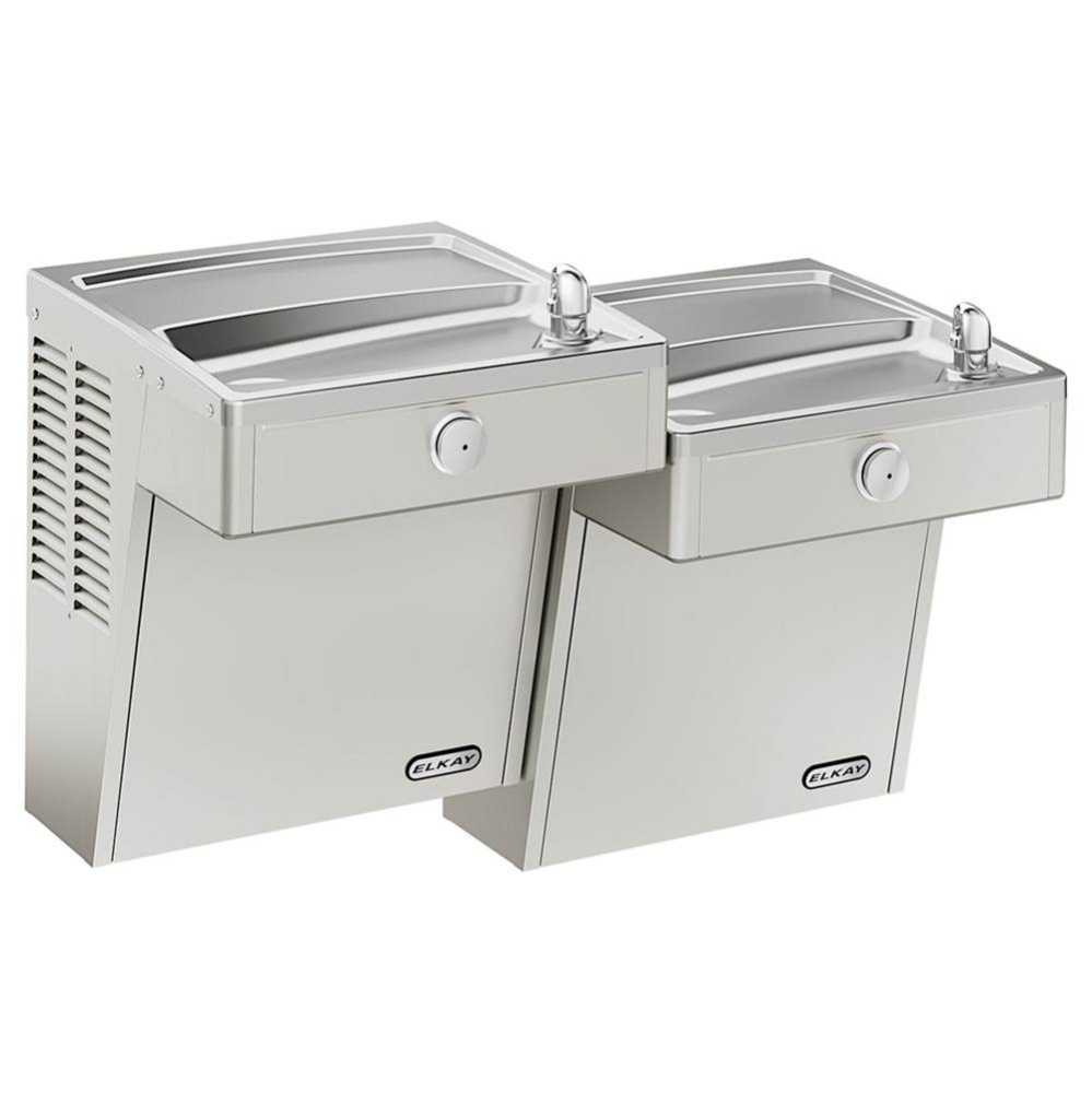 Wall Mount Vandal Resistant Bi-level ADA Cooler Filtered Refrigerated Stainless