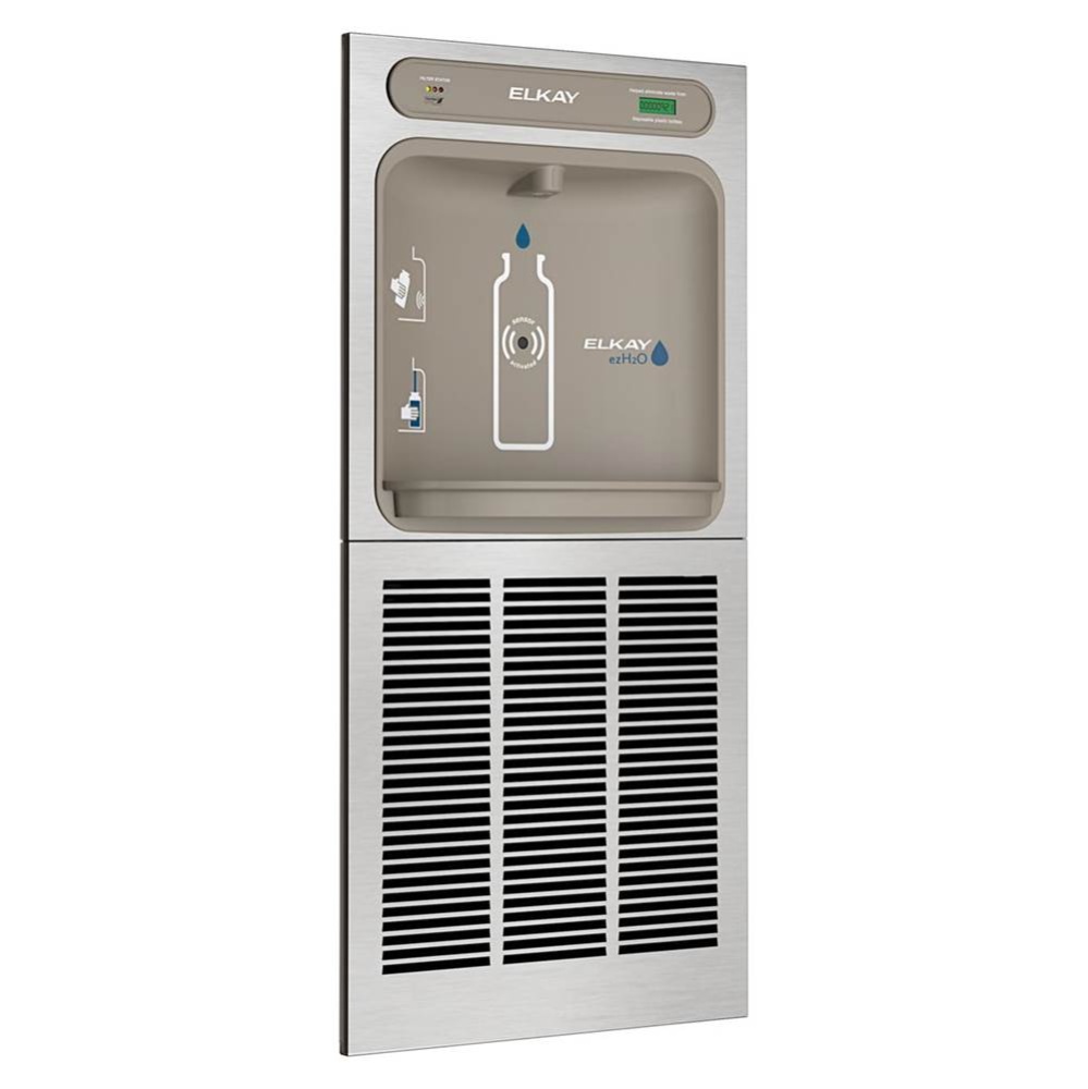 ezH2O In-Wall Bottle Filling Station with Mounting Frame High Efficiency Filtered Refrigerated Sta