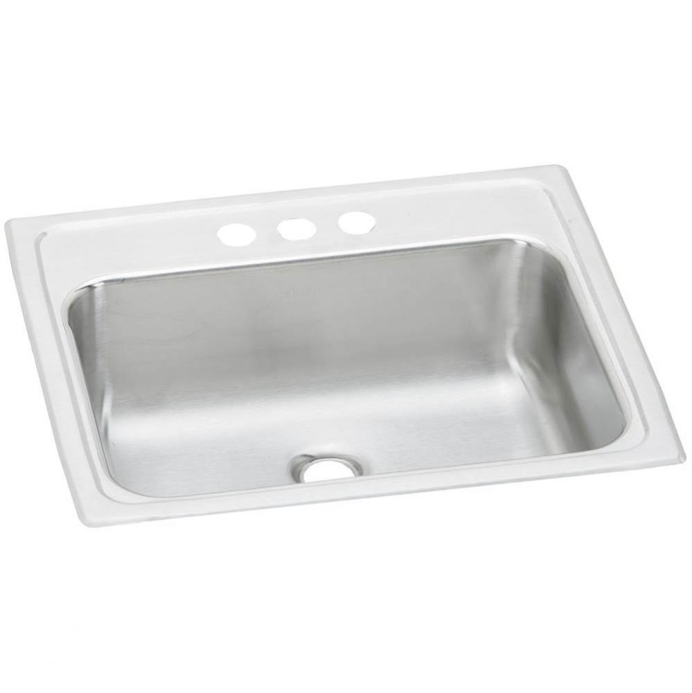 20 Gauge Stainless Steel 19'' x 17'' x 6.125'' Single Bowl Drop-in B