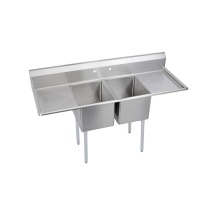Elkay 14-2C16X20-2-18X - Dependabilt Stainless Steel 70'' x 25-13/16'' x 43-3/4'' 16 Ga. Two