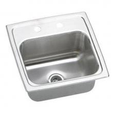 Elkay BLRQ15600 - 18 Gauge Stainless Steel 15'' x 15'' x 6.125'' Single Bowl Top Mount