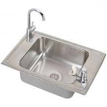 Elkay CDKRC2517VRC - 20 Gauge Stainless Steel 25'' x 17'' x 6.875'' Single Bowl Top Mount