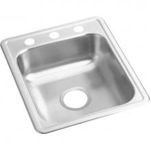 Elkay D117211 - 22 Gauge Stainless Steel 17'' x 21.25'' x 6.5'' Single Bowl Drop-in
