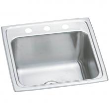 Elkay DLR191910PDOS4 - 18 Gauge Stainless Steel 19.5'' x 19'' x 10.125'' Single Bowl Drop-i