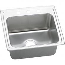 Elkay DLRQ2219102 - 18 Gauge Stainless Steel 22'' x 19.5'' x 10.125'' Single Bowl Top Mo
