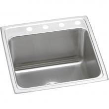 Elkay DLR202210OS4 - 18 Gauge Stainless Steel 19.5'' x 22'' x 10.125'' Single Bowl Top Mo