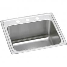 Elkay DLR252110PD4 - 18 Gauge Stainless Steel 25'' x 21.25'' x 10.125'' Single Bowl Drop-