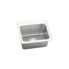 Elkay DLRQ2522103 - 18 Gauge Stainless Steel 25'' x 22'' x 10.375'' Single Bowl Top Moun