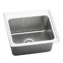 Elkay DLR252212X - 18 Gauge Stainless Steel 25'' x 22'' x 12.125'' Single Bowl Drop-in
