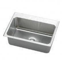 Elkay DLR312212X - 18 Gauge Stainless Steel 31'' x 22'' x 11.625'' Single Bowl Drop-in